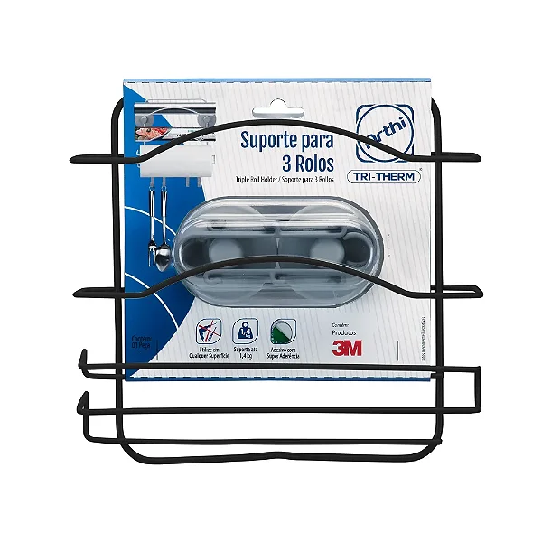 Suporte Para 3 Rolos Dupla Face 3m Arthi