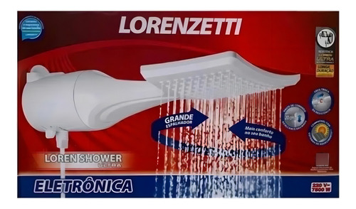 Lorenzetti Loren Shower Eletrônica Ducha 220v 7500w Cor Branco