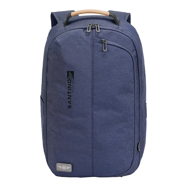 Mochila Notebook Trend Poliéster Azul Marinho Santino