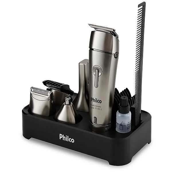 Aparador de Pelos Multi Groom Aqua 12 em 1 PAP03 Philco