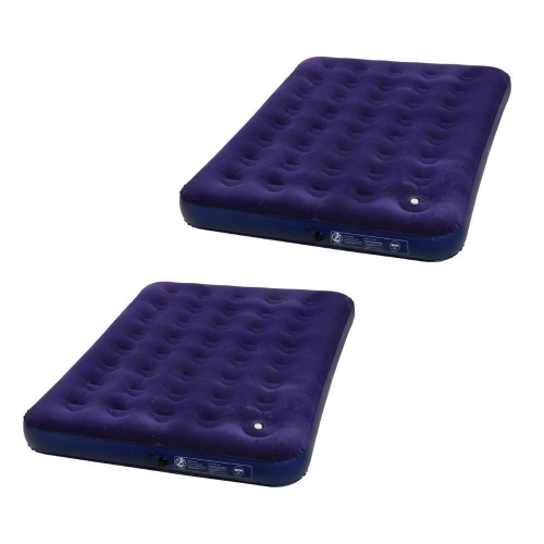 Kit 2 Colchão Inflável Casal Com Inflador 409072 Azul Mor