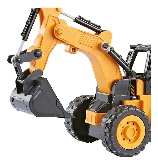 Carro Controle Remoto sem fio Escavadeira DM Toys