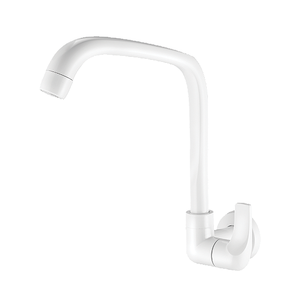 Torneira Cozinha De Parede Bica Móvel Branco Cor Branco Lorenzetti