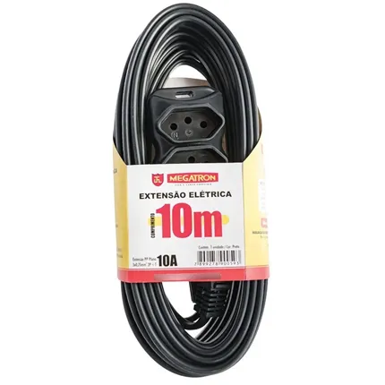 Extensao PP Plano 3x0,75x10,0m Ate 220V PR Megatron