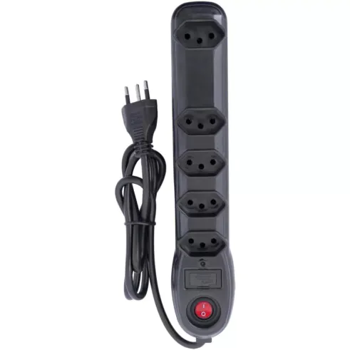 Filtro de Linha com 5 Tomadas Bivolt 1 Metro Circular Megatron