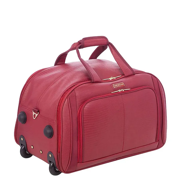 Sacola C/ Carrinho M Croco 4T Vinho Sestini