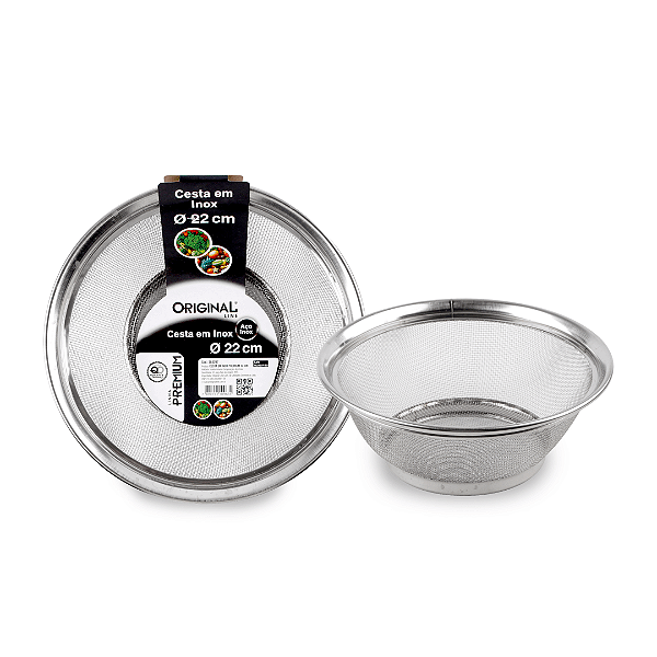 Cesta de Inox 22 cm Original Line