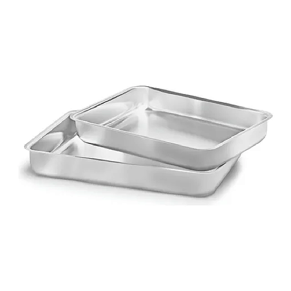 Conjunto de Assadeiras de Alumínio Polido Maginific 2 Peças Panelux