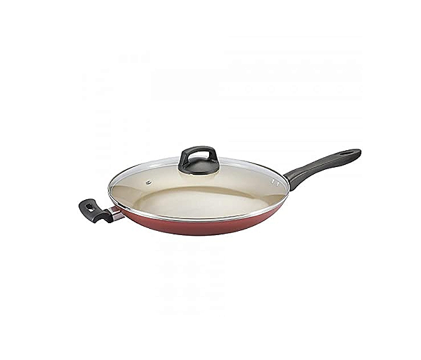 Frigideira Francesa 32 Cereja Premium Com Tampa de Vidro Panelux