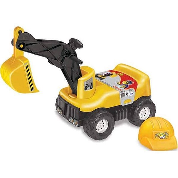 Escavadeira Max Super Com Capacete Giant Tilin Brinquedos