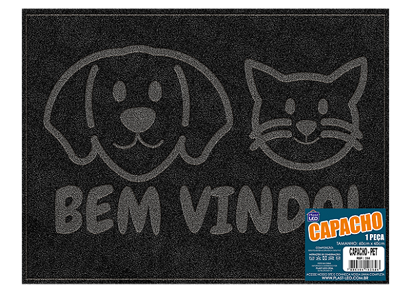 Capacho Bem Vindo Pet Plast Leo