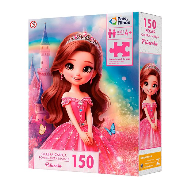 Quebra Cabeça 150 Peças Princesa Pais & Filhos