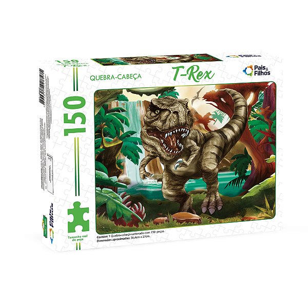 Quebra Cabeça 150 Peças T-Rex Pais & Filhos