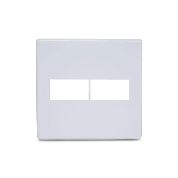 Placa 4x4 P/ 2 Módulos Branca Linha Stella Cor Branco Steck