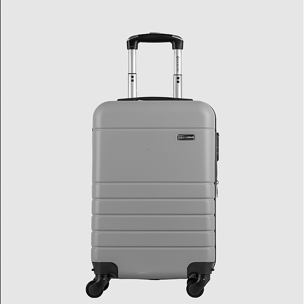 Mala de Viagem Bordo com Rodas 360º Essencial 2 Prata Sestini