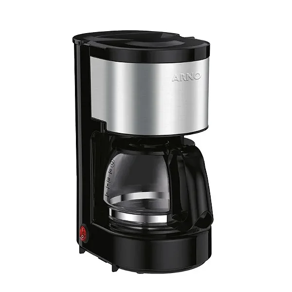 Cafeteira Filtro Arno Perfectta Inox com 600ml de Capacidade e Jarra de Vidro CFPI - 127V
