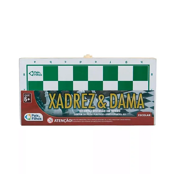 Estojo Xadrez e Dama Pais & Filhos
