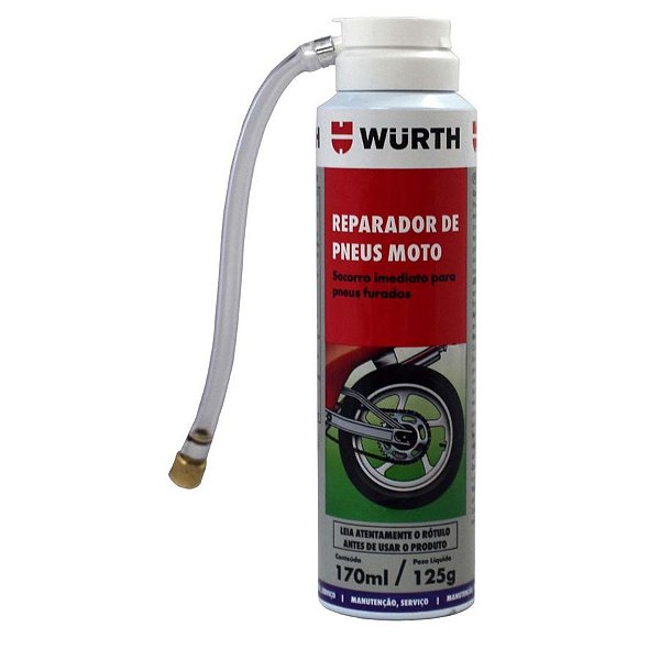 Reparador de Pneus Moto 170ml / 125g - Wurth