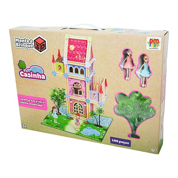 Monte e Brinque 3D Casinha - DM TOYS