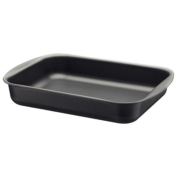 Assadeira Funda Tramontina Brasil em Alumínio com Rev. Interno e Externo Antiaderente Starflon Max Grafite 40cm 7,2L