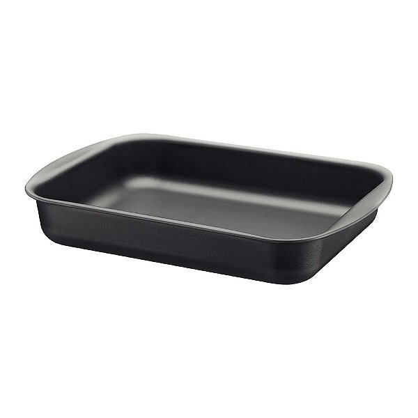 Assadeira Funda Tramontina Brasil em Alumínio com Rev. Interno e Externo Antiaderente Starflon Max Grafite 34cm 4,9L