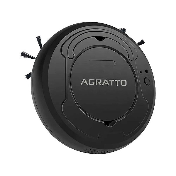 Aspirador De Pó Robô Praticci USB Preto 3W 3.7V AAR01I-04 - Agratto