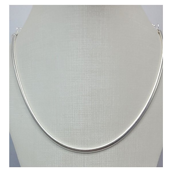 Colar Snake folheado a Prata