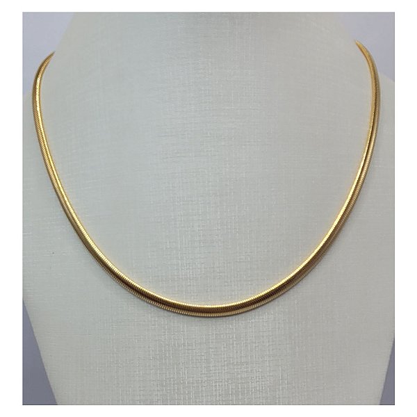 Colar Snake Folheado a Ouro 18K