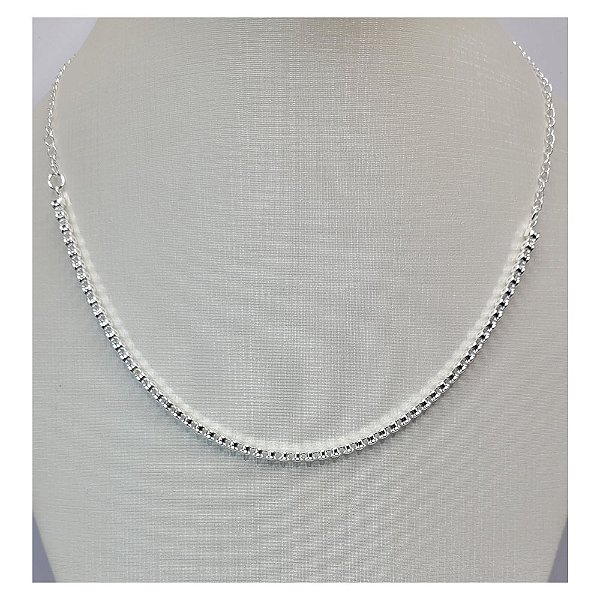 Colar elegance folheado a prata