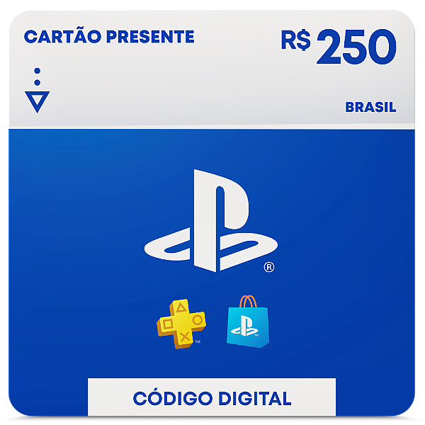 R$250 PlayStation Store - Cartão Presente Digital [Brasil]