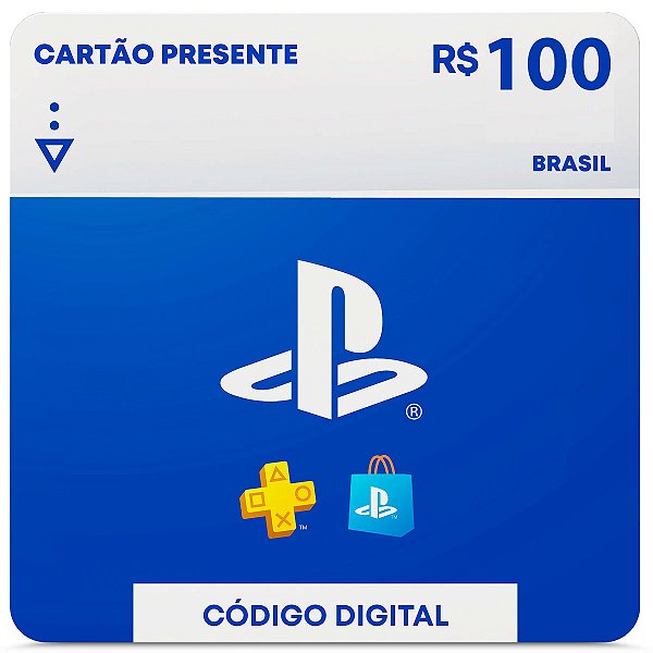 R$100 PlayStation Store - Cartão Presente Digital [Brasil]