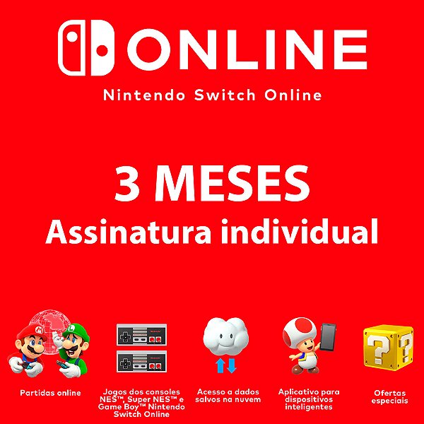 Switch Online - 3 meses
