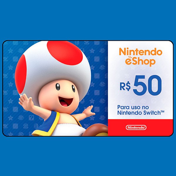 Nintendo Gift Card Digital R$50