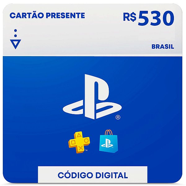R$530 PlayStation Store - Cartão Presente Digital [Brasil]