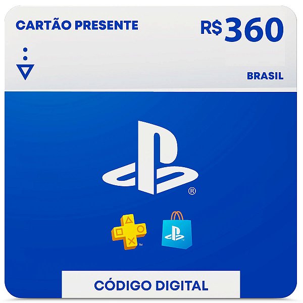 R$360 PlayStation Store - Cartão Presente Digital [Brasil]