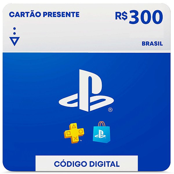 R$300 PlayStation Store - Cartão Presente Digital [Brasil]