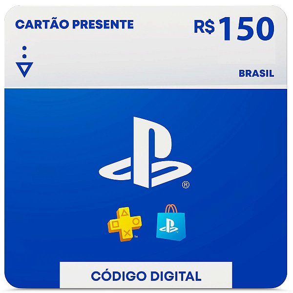R$150 PlayStation Store - Cartão Presente Digital [Brasil]