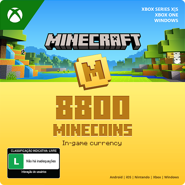 Minecraft Minecoins Pack: 8800 Coins