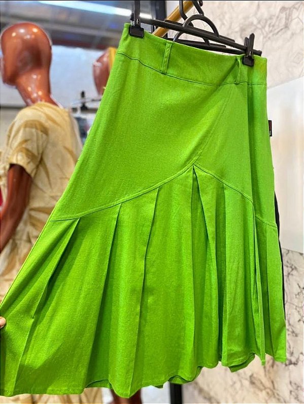 Saia Linho Hadassa Verde