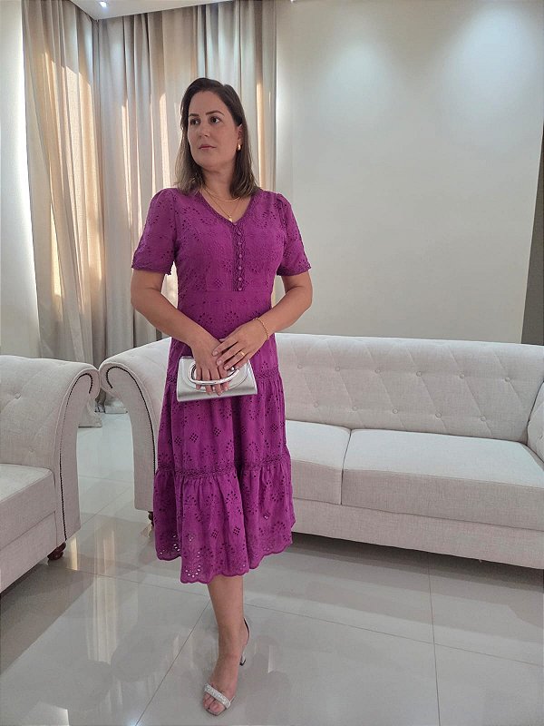 Vestido Laise Roxo