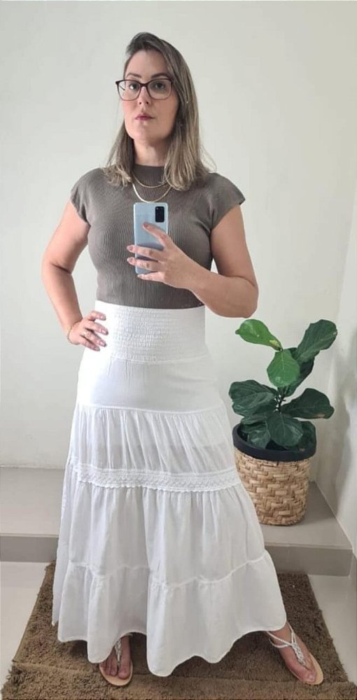 Saia Longa Branca