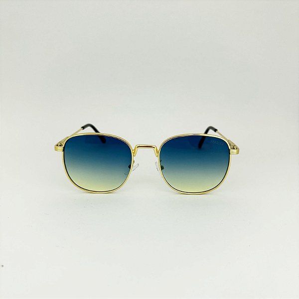 Left dourado com degrade azul