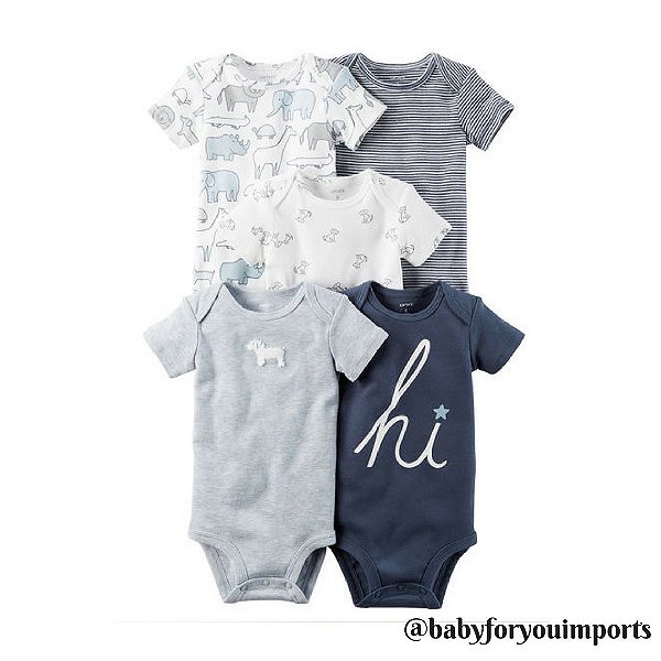 Kit Body manga curta Carter's