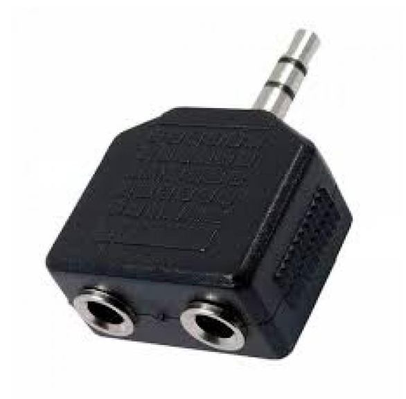 Adaptador de Audio P2 Stereo para 2 Fones