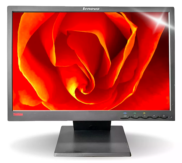 Monitor Lenovo 19 Polegadas Widescreen Vga Dvi Preto L197wa