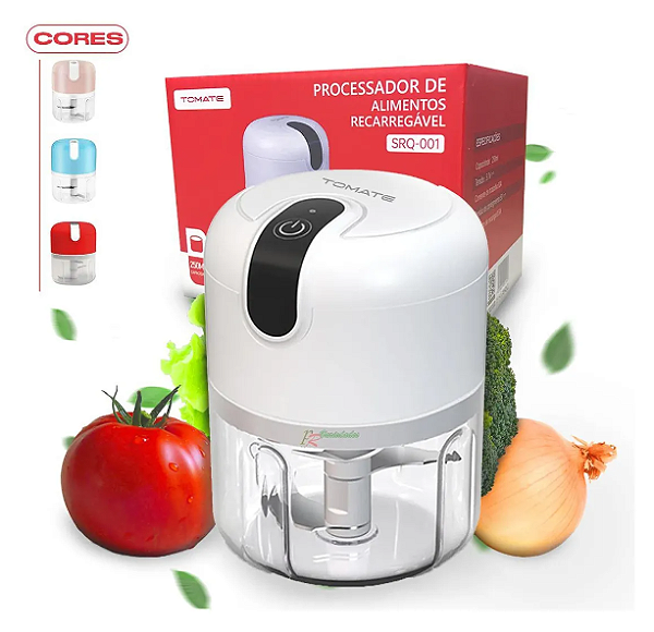 Mini Processador de Alimentos 250ML SRQ-001 Tomate