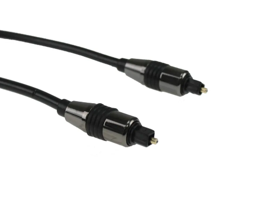 Cabo Óptico Digital Tblack Áudio Toslink 2 Metros Preto