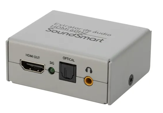 Extrator de Áudio HDMI SoundSmart SS-AC-EX60 com Saídas Óptica e P2