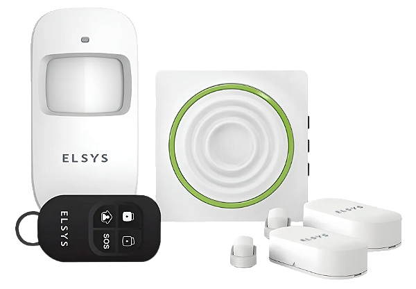 Kit De Alarme Wi-fi Elsys App Google E Alexa Esa-kw1080