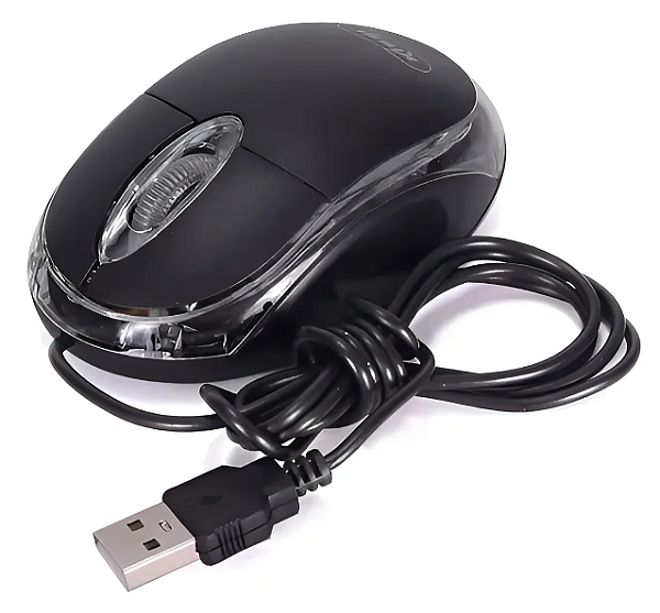 Mouse Óptico Usb P Notebook Windows Color Led Pc Kp-m611 Cor Preto
